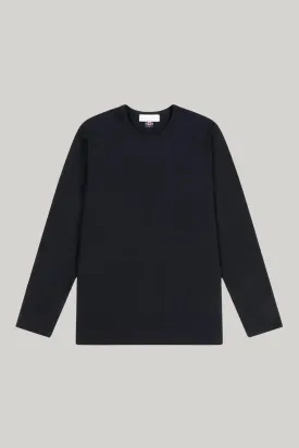 Bevis Long Sleeve Cotton t-shirt -Black