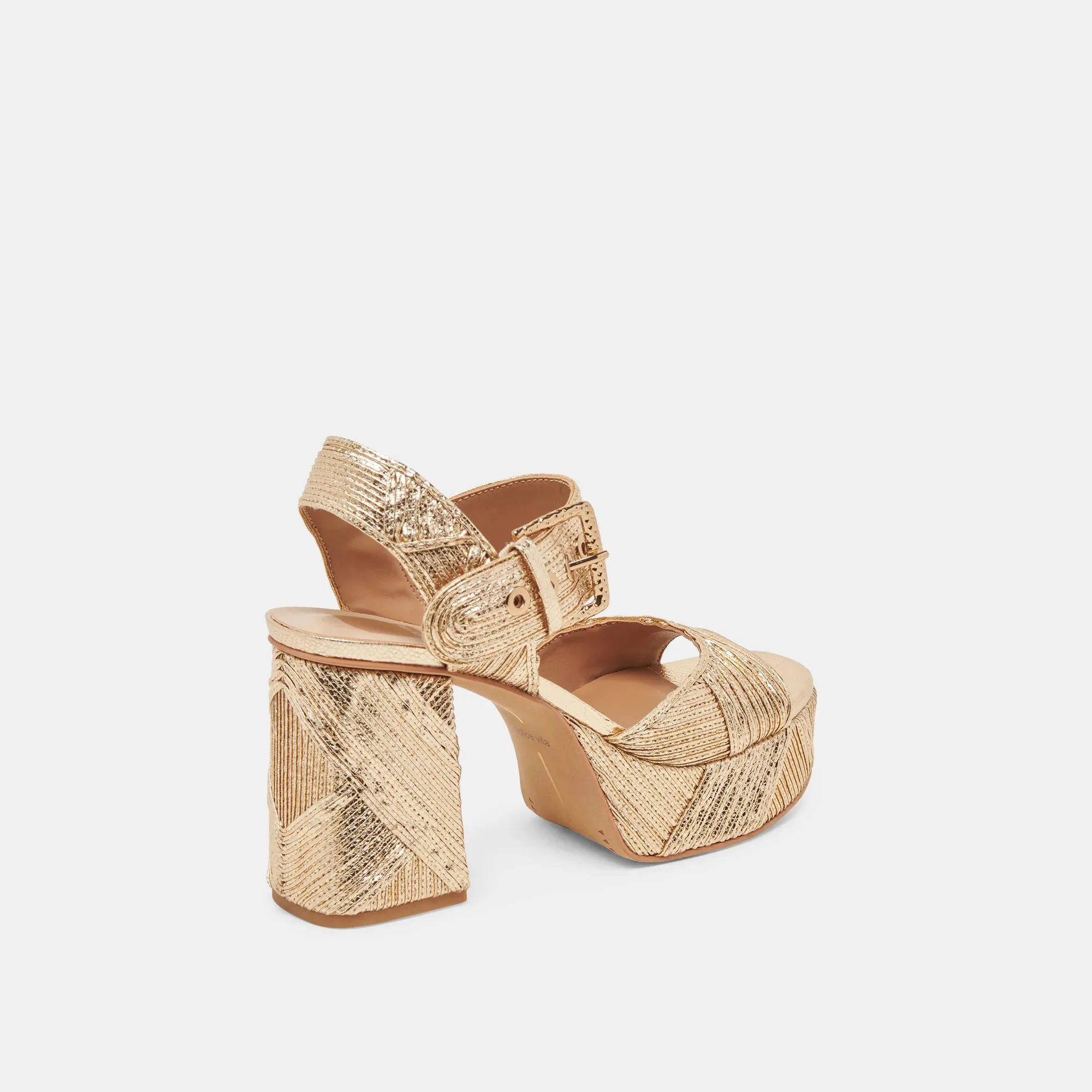 Bobby Deco Gold Heels