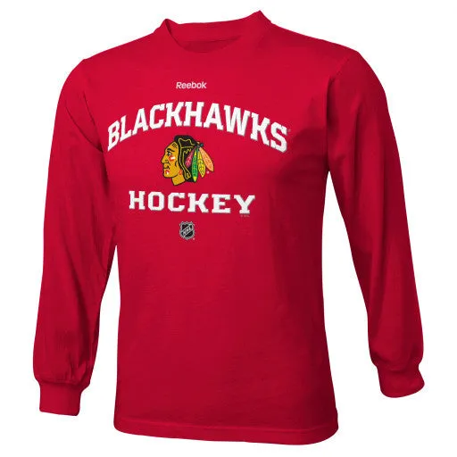 Chicago Blackhawks Reebok Authentic Red Youth L/S Shirt