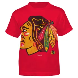 Chicago Blackhawks Reebok Oversized Logo Youth Shirt