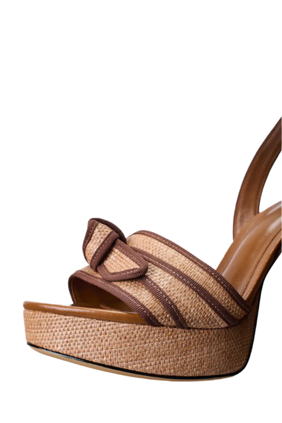 Grosgrain Raffia Platform