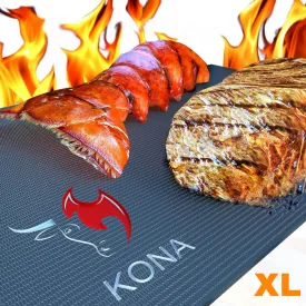 Kona Extra Large BBQ Grill Mat, Griddle Mat and Non-Stick Oven Liner 25"x17"