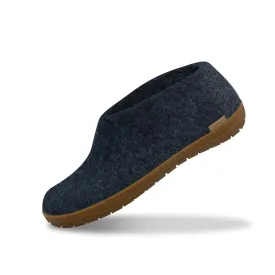 Shoe with natural rubber sole - honey - Denim