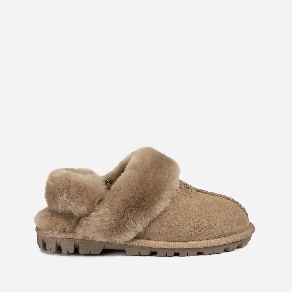 Ugg Coquette Slipper (Elastic Logo & Wool Strap) (Detachable Feature)