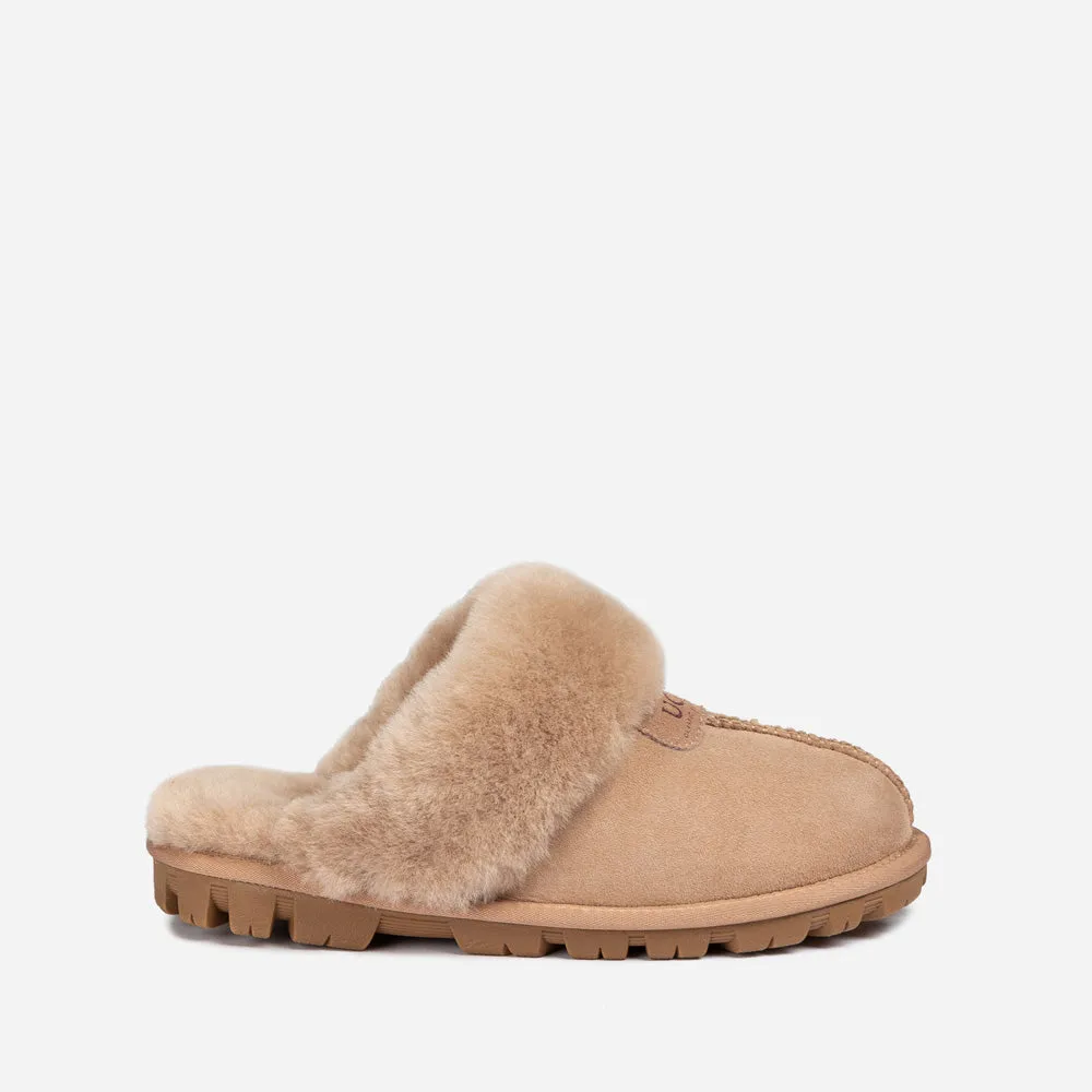 Ugg Coquette Slipper (Elastic Logo & Wool Strap) (Detachable Feature)