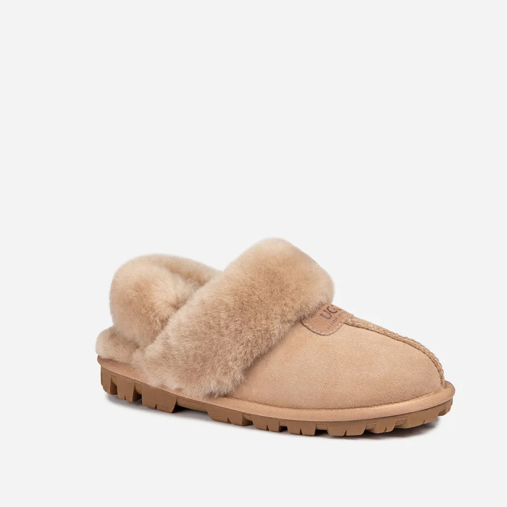 Ugg Coquette Slipper (Elastic Logo & Wool Strap) (Detachable Feature)