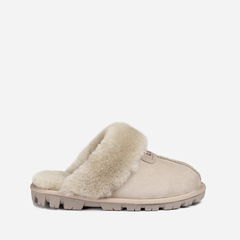 Ugg Coquette Slipper (Elastic Logo & Wool Strap) (Detachable Feature)