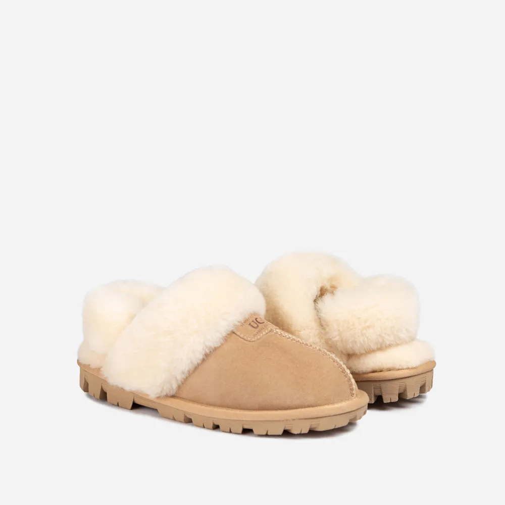 Ugg Coquette Slipper (Elastic Logo & Wool Strap) (Detachable Feature)