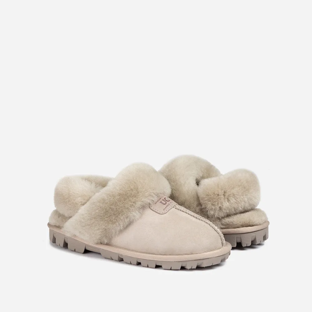 Ugg Coquette Slipper (Elastic Logo & Wool Strap) (Detachable Feature)