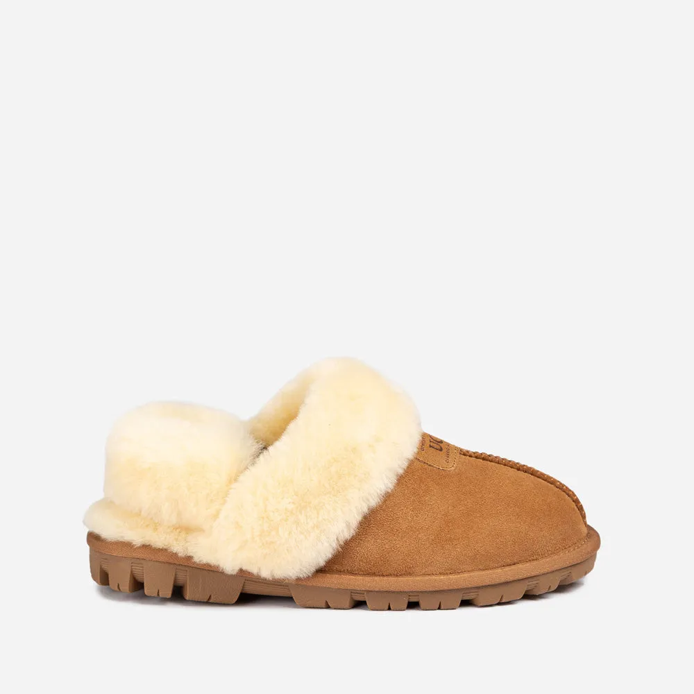 Ugg Coquette Slipper (Elastic Logo & Wool Strap) (Detachable Feature)