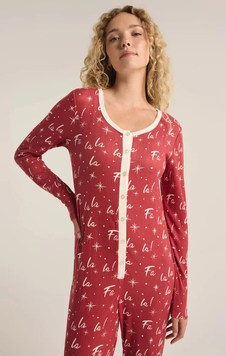 Z SUPPLY - FA LA LA SILKY POINTELLE ONESIE